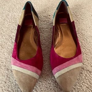 COACH Multi colored Suede Ballet Flats size 7.5